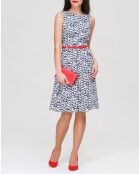 Robe Coralie blanc/bleu