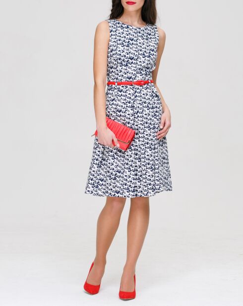 Robe Coralie blanc/bleu