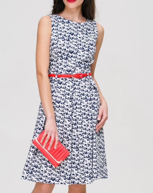 Robe Coralie blanc/bleu