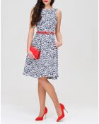 Robe Coralie blanc/bleu