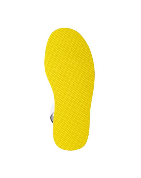 Avarcas leren sleehakken Sasha wit/geel Hak 5,2 cm