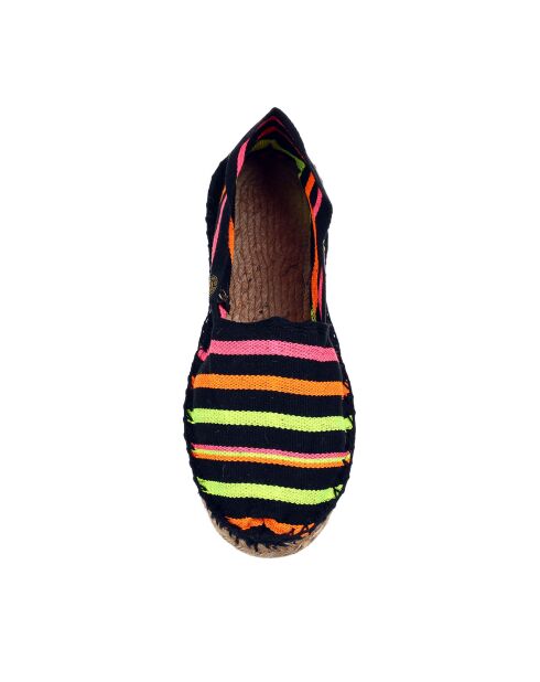 Espadrilles Fluo noir/multicolore