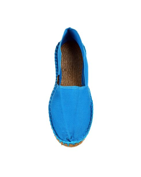 Espadrilles unies turquoise