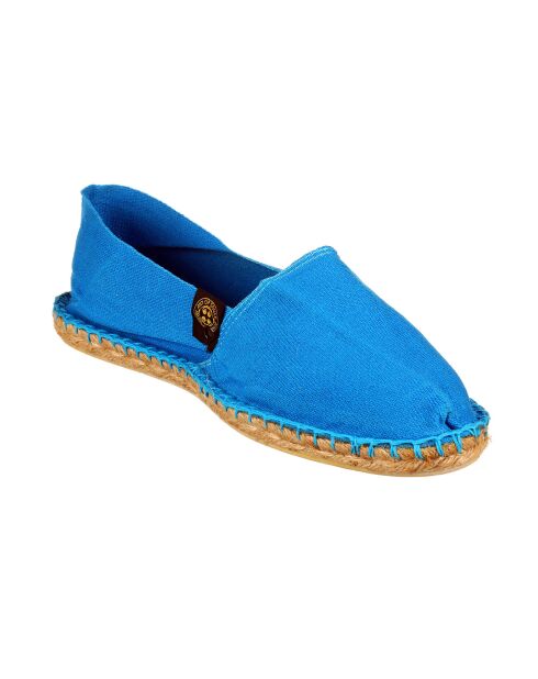 Espadrilles unies turquoise