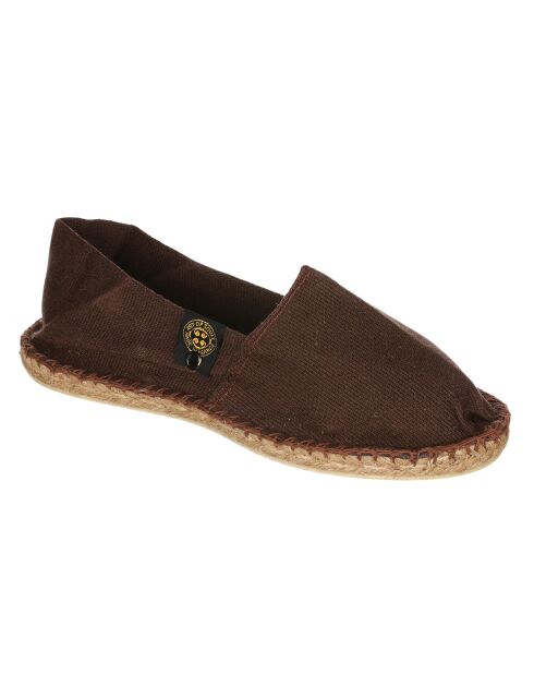 Espadrilles unies chocolat