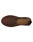 Espadrilles unies chocolat