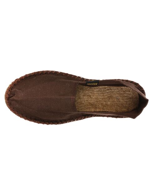 Espadrilles unies chocolat