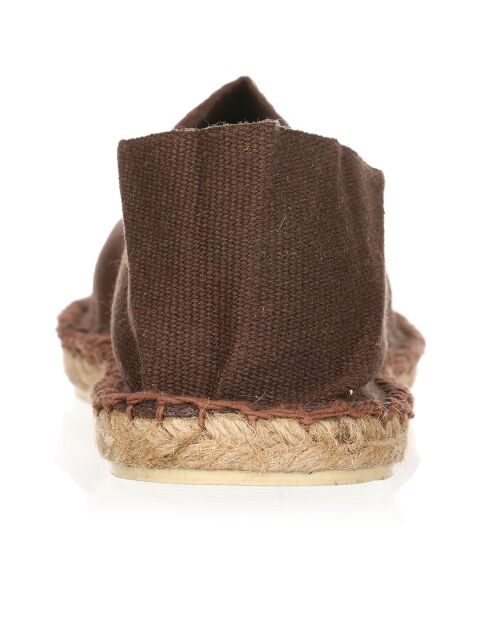 Espadrilles unies chocolat