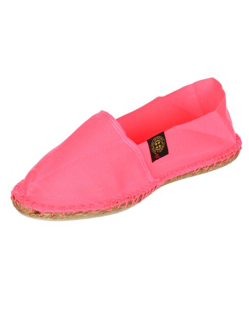 Roze espadrilles in fluo