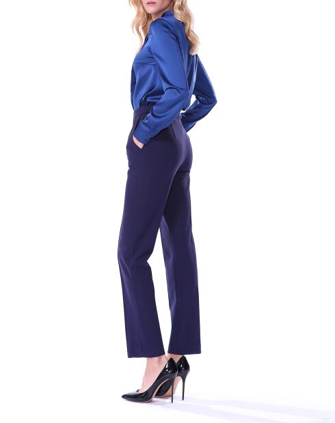 Pantalon droit bleu