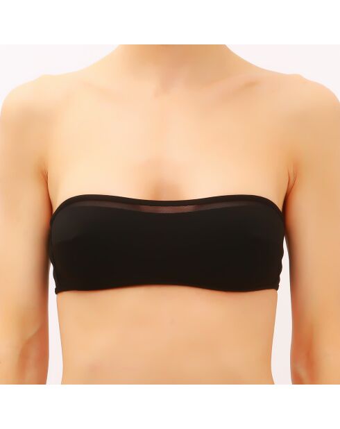 Haut de Maillot de Bain Bandeau Kosmos noir