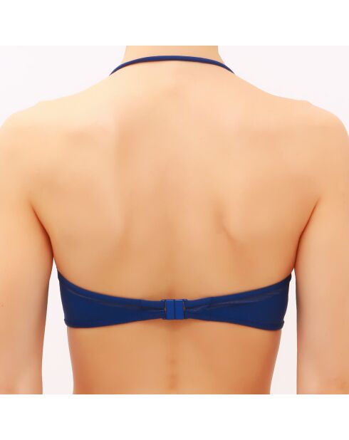 Haut de Maillot de Bain Bandeau Kosmos bleu