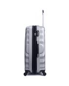Valise Cabine 4 roues simples Largos 50 cm argentée