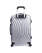 Valise Cabine 4 roues simples Largos 50 cm argentée