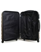 Largos 70 cm gouden koffer met 4 wielen en lang verblijf