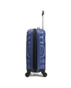 Largos blauwe koffer met 4 wielen en lang verblijf, 70 cm