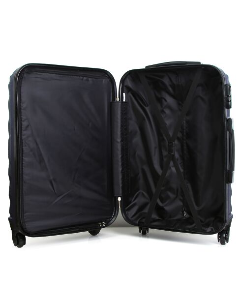 Largos blauwe koffer met 4 wielen en lang verblijf, 70 cm