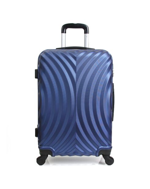 Valise Moyen Séjour 4 roues Largos 60 cm bleue