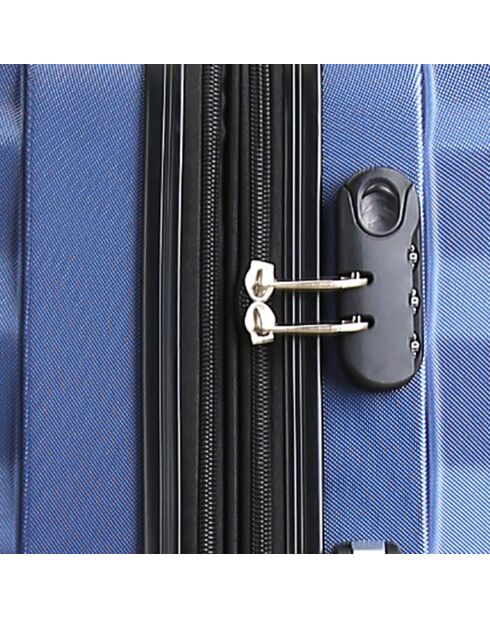 Valise Moyen Séjour 4 roues Largos 60 cm bleue