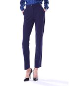 Pantalon droit bleu