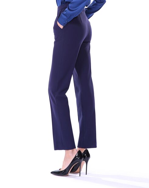 Pantalon droit bleu