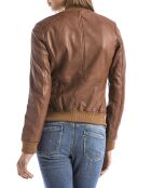 Veste en Cuir Benoue cognac