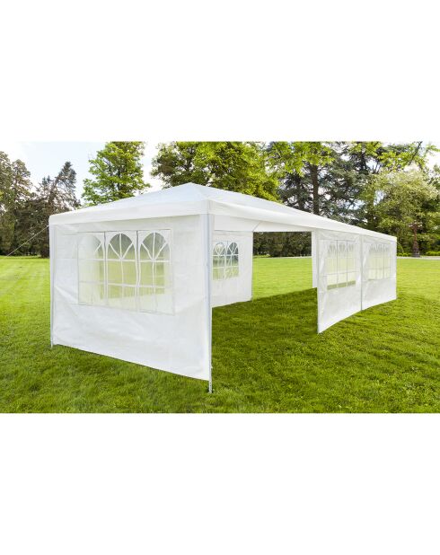 Tenda di accoglienza con 6 pareti - 3x9 m