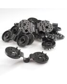 20 Clips pour brise vue noirs