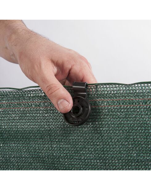 20 Clips pour brise vue noirs