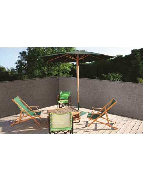 Brise-vue 90 gr/m² gris - 1.5x10 m