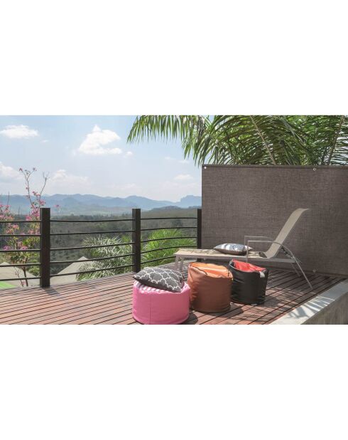 Brise-vue 90 gr/m² gris - 1x5 m