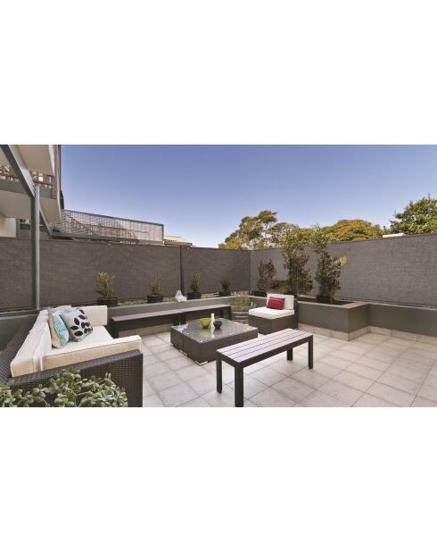 Brise-vue 90 gr/m² gris - 1x5 m