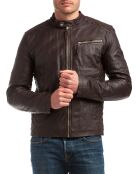 Veste en Cuir Ben marron