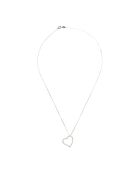 Pendentif Coeur Oriental Diamant 0.15 ct or blanc