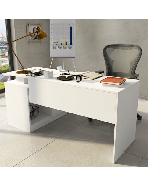 Bureau Floki blanc - 160x74x60 cm