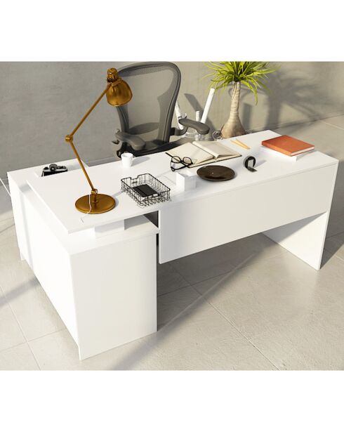 Bureau Floki blanc - 160x74x60 cm