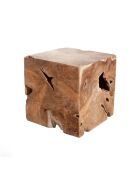 Cube nature Teck  - 40x40x40 cm