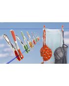 96 Pinces à linge multicolores