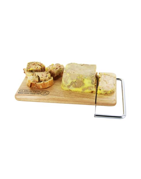 Coupe fromage et foie gras beige - 28x20 cm