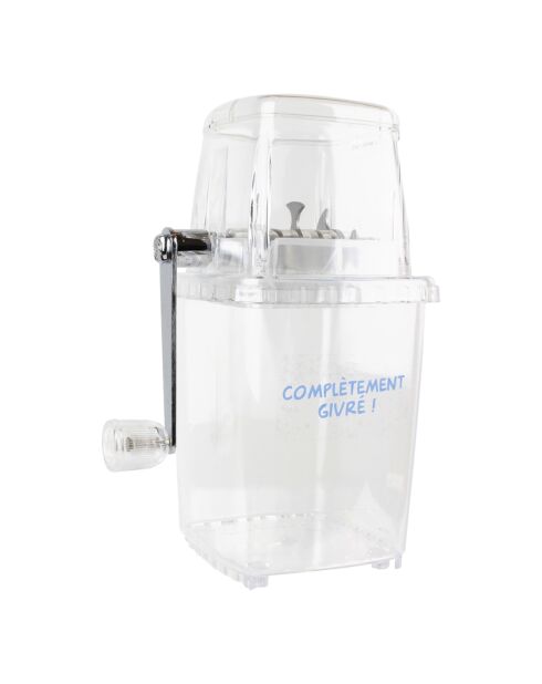 Broyeur à glace transparent - 15.3x11x23.5 cm