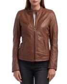 Veste en Cuir Cindy cognac