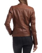 Veste en Cuir Cindy cognac