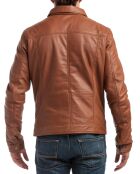 Veste en Cuir Karlton cognac