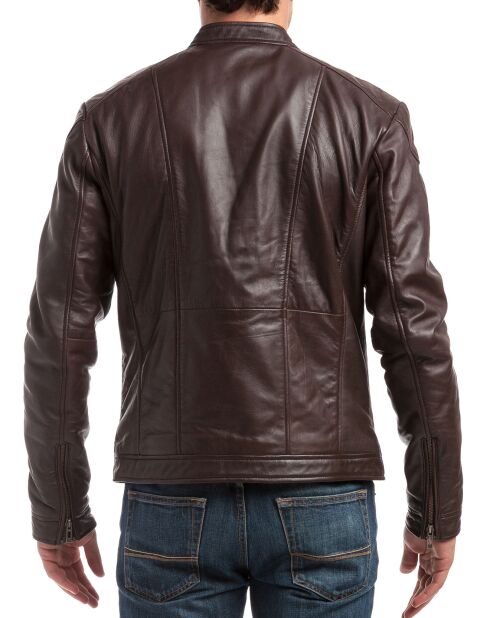 Veste en Cuir Zuzarte marron