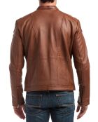 Veste en Cuir Zuzarte cognac