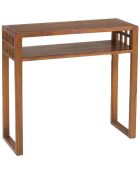 Console 1 étagère Netz marron - 83x33x79 cm