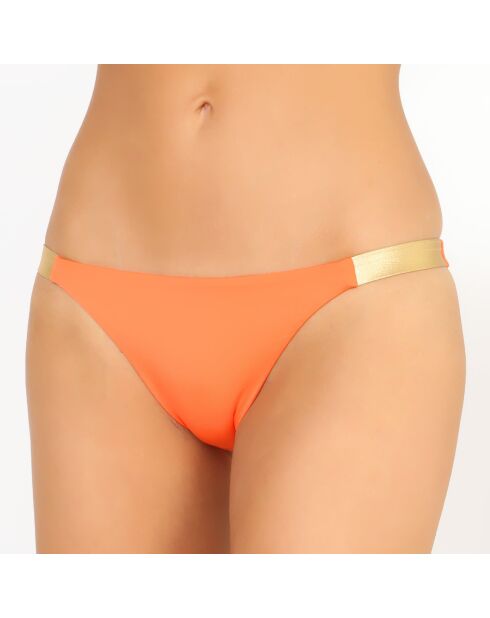 Bas de maillot de bain Culotte Lisa orange/doré