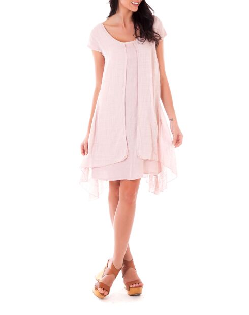 Robe 100% Lin Florence rose