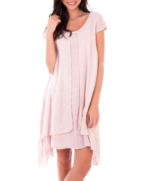 Robe 100% Lin Florence rose