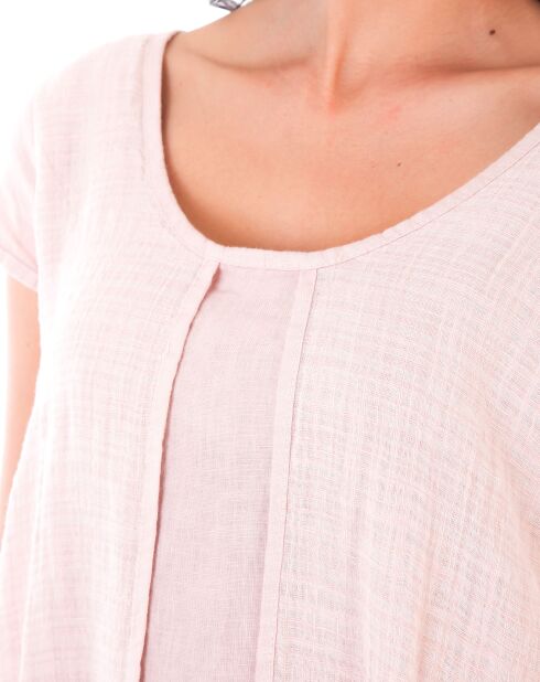 Robe 100% Lin Florence rose